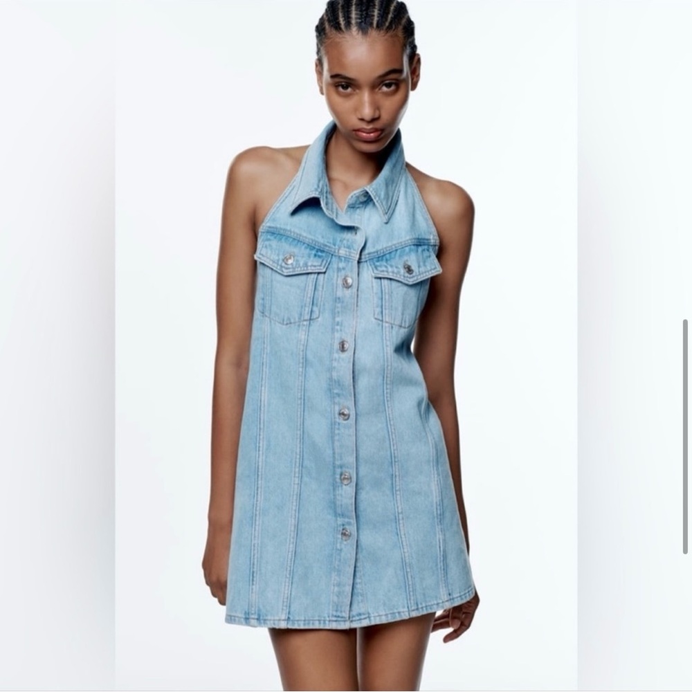 Light Blue Denim Zara Dress